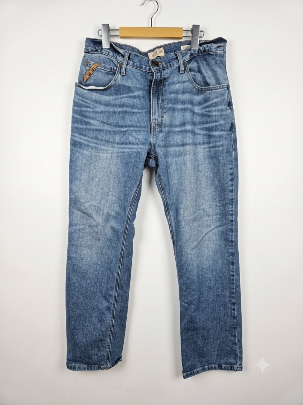 Ariat Men's Jeans 34x30 Blue Wash Western Cowboy Denim Relaxed Fit Bootcut Jeans